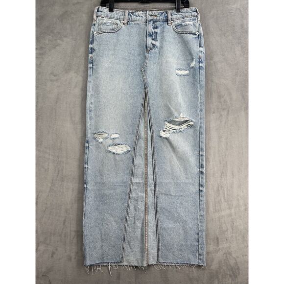 SER.O.YA Matilda Maxi Skirt Size 27 100% Cotton Non Strech Denim - Picture 3 of 12